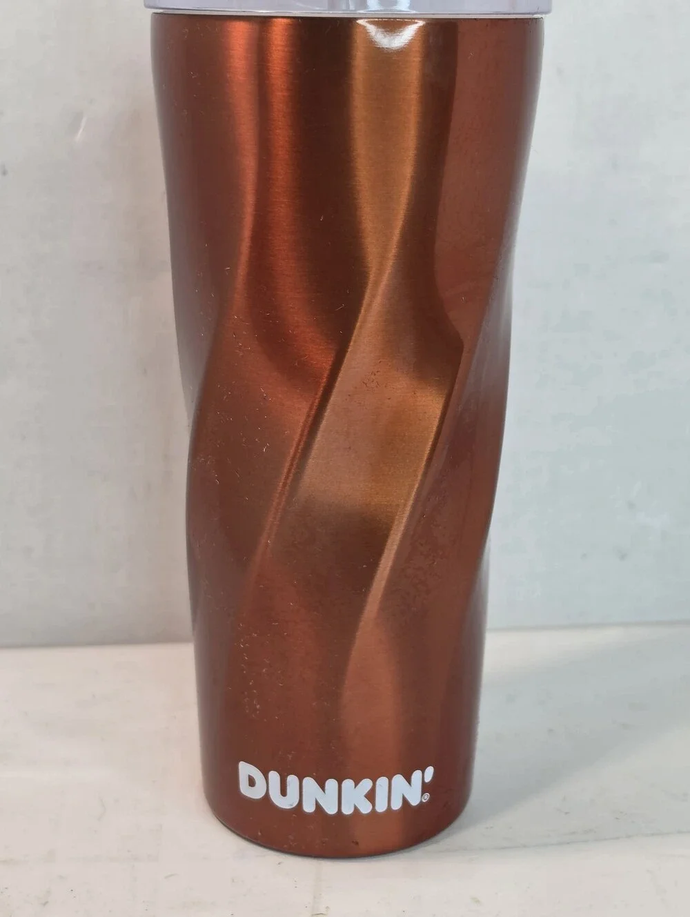 Dunkin' Donuts Fall 2022 Collection 24 oz Bronze Insulated Swirl Tumbler.